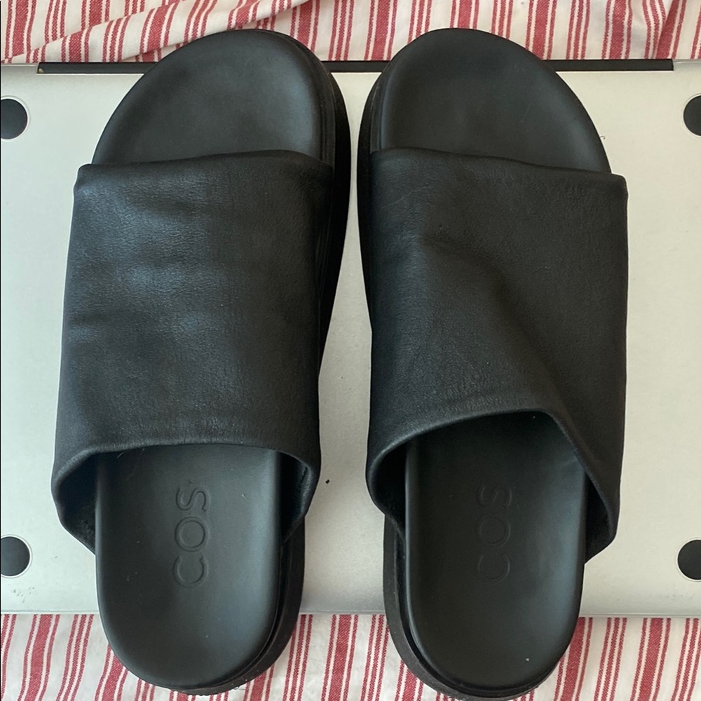 COS Ebony Slide Sandals